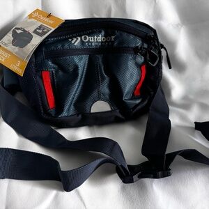Dark blue and Red Waist Pack